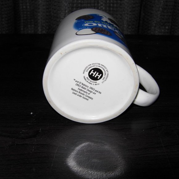 Vintage Nabisco Oreo Cookies Milk Tea Coffee Mug Cup How Do You Eat Oreos - Picture 3 of 3